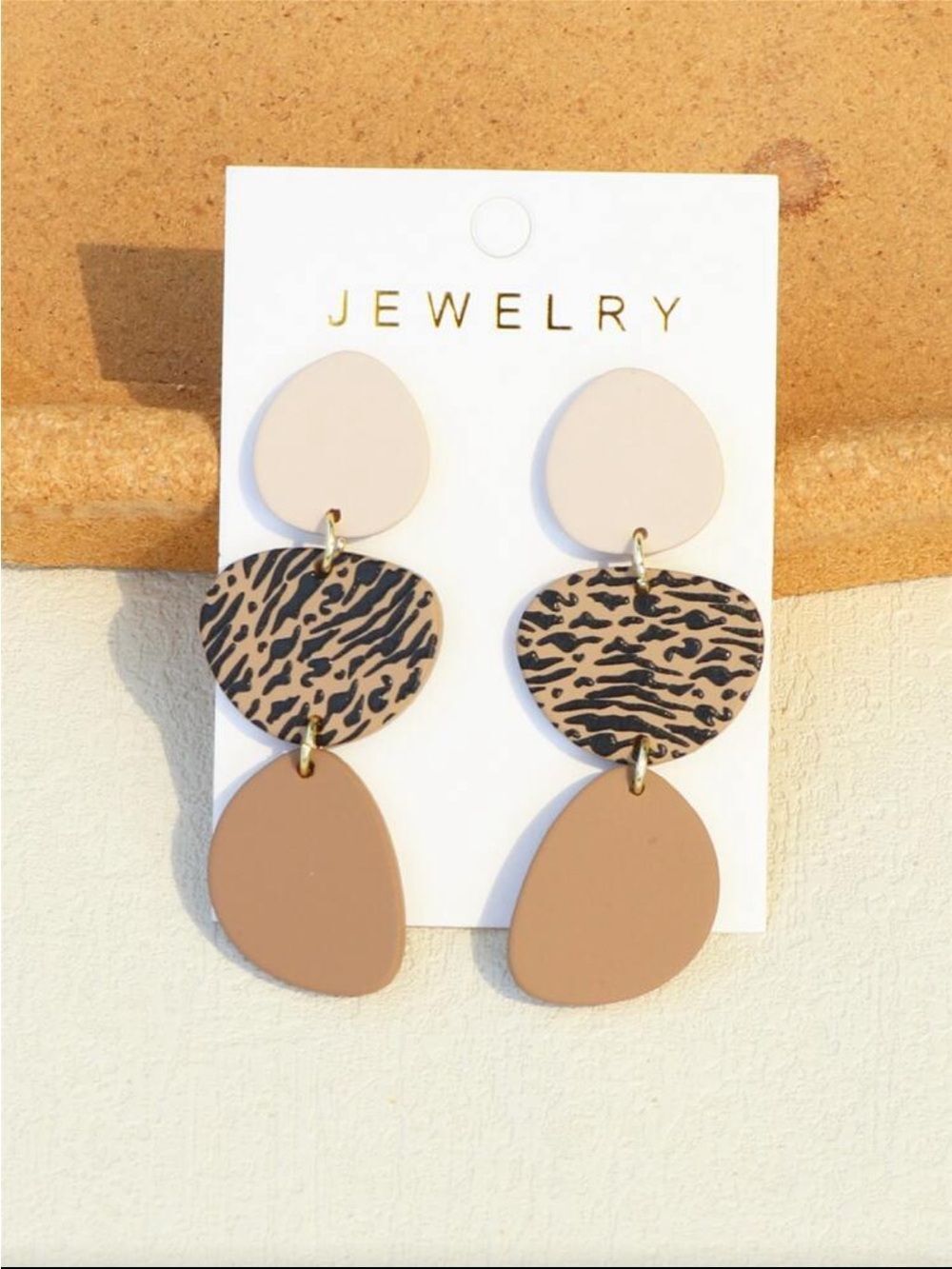 Multicolor Leopard Print Dangle Earrings - Women Jewelry